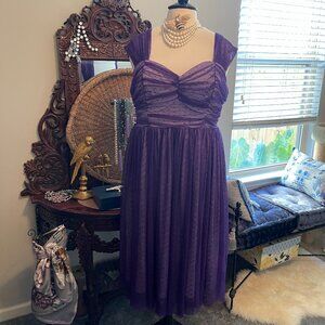 Torrid 22 NWOT Purple mesh dress